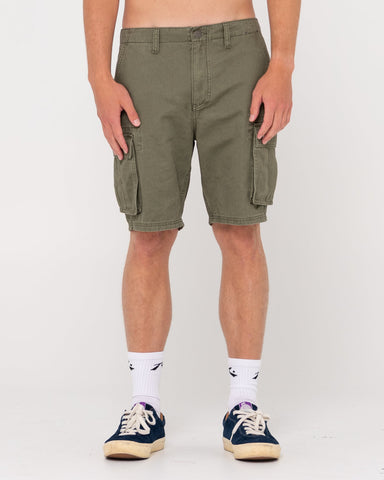 RUSTY Cargo Short - ARMY GREEN