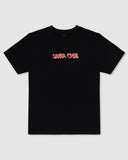 SANTA CRUZ Screaming Wave Front Tee SS Regular Fit Tee - BLACK