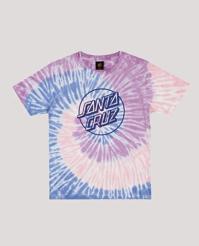 SANTA CRUZ Opus Dot Tee Big Brother Fit Tee - PURPLE TYE DIE