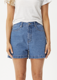 AFENDS - Seventy Threes Hemp Denim Shorts - WORN BLUE