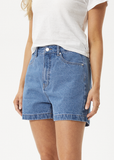 AFENDS - Seventy Threes Hemp Denim Shorts - WORN BLUE