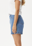 AFENDS - Seventy Threes Hemp Denim Shorts - WORN BLUE