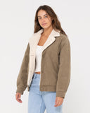 RUSTY - The Secret Relaxed Fit Cord Jacket - FADED PISTACHIO