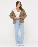 RUSTY - The Secret Relaxed Fit Cord Jacket - FADED PISTACHIO