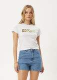 AFENDS Citrus Recycled Baby Tee - WHITE