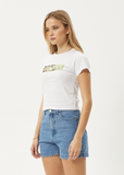 AFENDS Citrus Recycled Baby Tee - WHITE