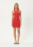 AFENDS  Valerie Mini Dress - TOMATO