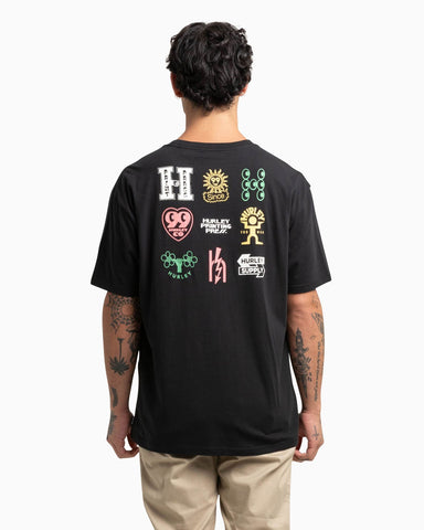 HURLEY Organic Marks Tee - BLACK