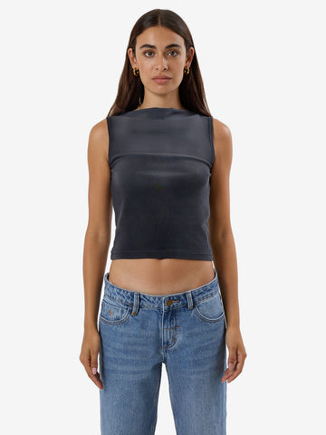 THRILLS Compact Spaces Club Tank - DARK CHARCOAL FADE