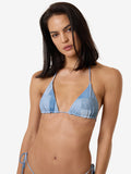 THRILLS - Shades of Indigo Micro String Bikini Bottom - BLUE