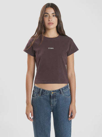 THRILLS - Minimal Thrills Mini Tee - DEEP PLUM