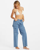 BILLABONG Leia Denim Pant - BLUE RINSE INDIGO