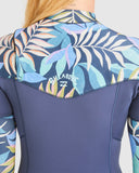 BILLABONG Synergy Chest Zip Full Suit 3/2 - INDIGO OCEAN