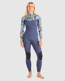 BILLABONG Synergy Chest Zip Full Suit 3/2 - INDIGO OCEAN