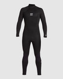 BILLABONG Foil Back Zip Steamer 3/2mm - BLACK