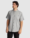 BILLABONG All Day Short Sleeve - LIGHT GREY