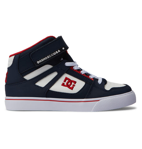 DC Kids Pure High-Top Ev - NAVY/ATH RED