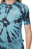 O'NEILL - Boys Dopedye Short Sleeve UV Surf Tee - TEAL