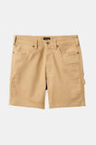 BRIXTON Builders Carpenter Shorts - SAND