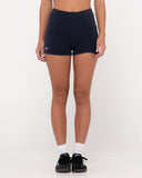 RUSTY Bodhi Towelling Booty Short - NAVY