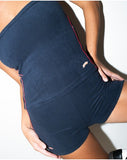 RUSTY Bodhi Towelling Booty Short - NAVY