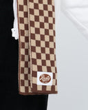 RUSTY - Check Mate Scarf - BROWN