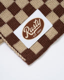 RUSTY - Check Mate Scarf - BROWN