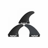 QUIKSILVER Highlite Fins FUTURES (SIZE MEDIUM) - BLACK