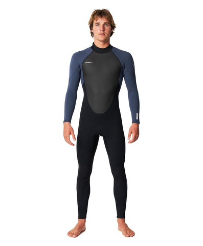 O'NEILL - Reactor II 3/2mm Steamer Wetsuit Back Zip - BLACK/SLATE