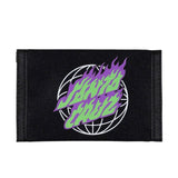 SANTA CRUZ - Global Flame Dot Velcro Wallet