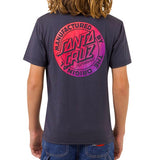 SANTA CRUZ MFG Dot Fade Tee Short Sleeve Regular Fit - NAVY