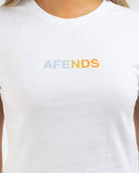 AFENDS World Recycled Baby Tee - WHITE