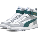 PUMA RBD Game Jr (YOUTH) - WHITE / MALACHITE / GREY / GOLD