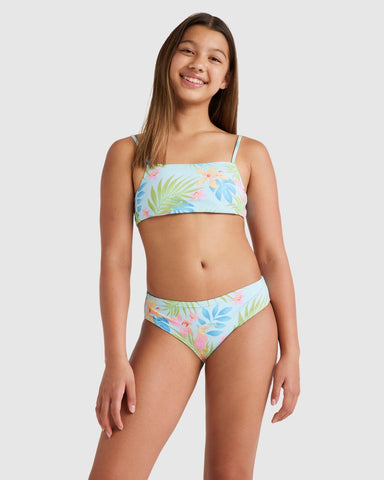 BILLABONG Girls In Da Jungle Tank Set - BLUE GLOW