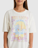 BILLABONG Girl's Surf Tour T-Shirt - SALT CRYSTAL