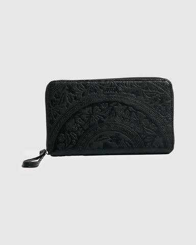 BILLABONG Hibiscus Travel Wallet - BLACK