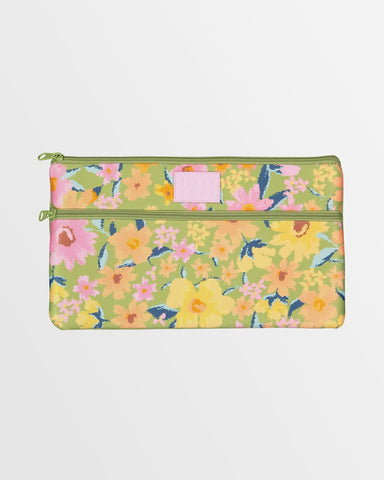 BILLABONG Posy Large Pencil Case - GREEN