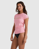 BILLABONG Society Foil Short Sleeve Sunshirt - PEACH KISS