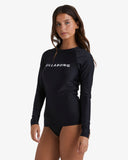 BILLABONG Society Long Sleeve Sunshirt - BLACK