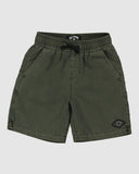 BILLABONG Groms All Day Overdye Layback - DARK MILITARY