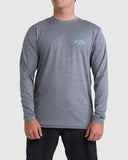 BILLABONG Shoreline LF Long Sleeve Rash Vest - BLACK HEATHER