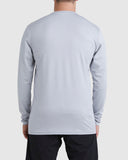 BILLABONG Shoreline Loose Fit Long Sleeve Rash Vest - LIGHT GREY HEATHER