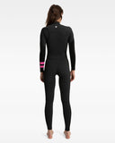 HURLEY - Women's Plus 3/2mm Chest Zip Full Suit - BLACK/GRAPHITE