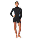 O'NEILL - Bahia Back Zip Long Sleeve Boyleg Spring 2mm - ALOHA TILE