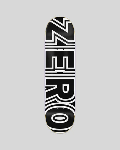 ZERO Bold Deck 8.5" - BLACK/WHITE