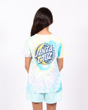 SANTA CRUZ Eclipse Dot Tee - AQUA TIE DYE