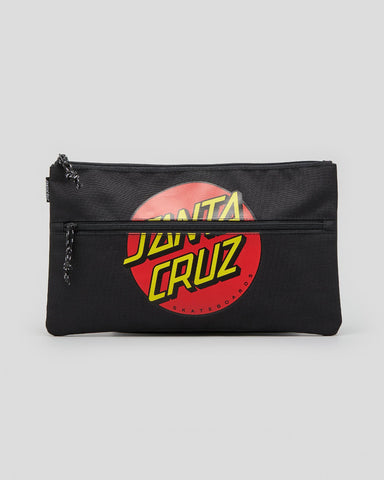 SANTA CRUZ Classic Dot Dual Pencil Case - BLACK