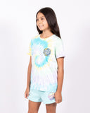 SANTA CRUZ Eclipse Dot Tee - AQUA TIE DYE