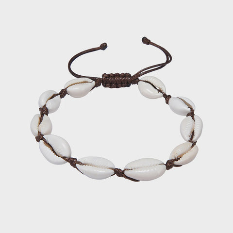 CLASSICS 77 - Brown Cowrie Shell Anklet - BROWN