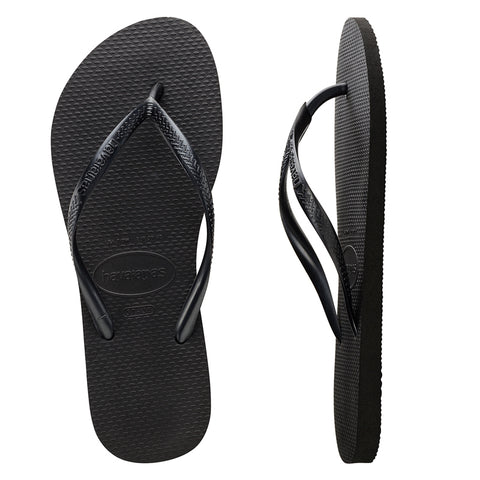 HAVAIANAS - Slim Basic Thongs - BLACK